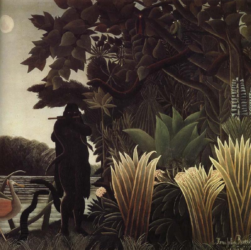 Henri Rousseau ormroparen oil painting picture